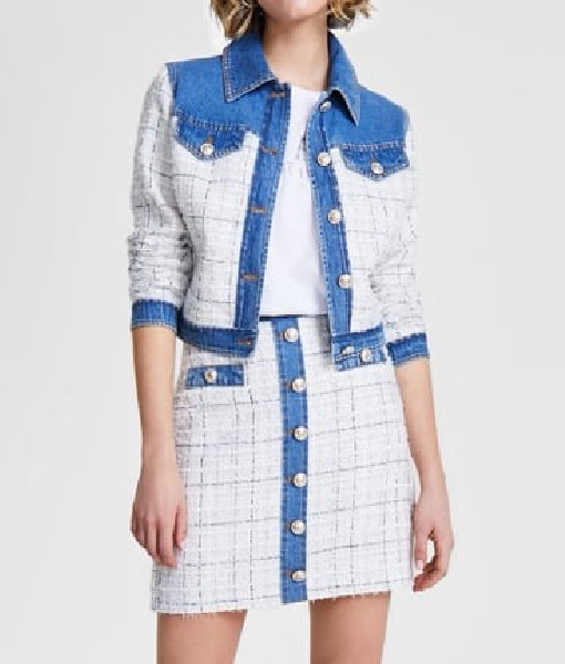 NCIS Tony and Ziva S01 Anne-Marie Waldeck Denim Tweed Jacket