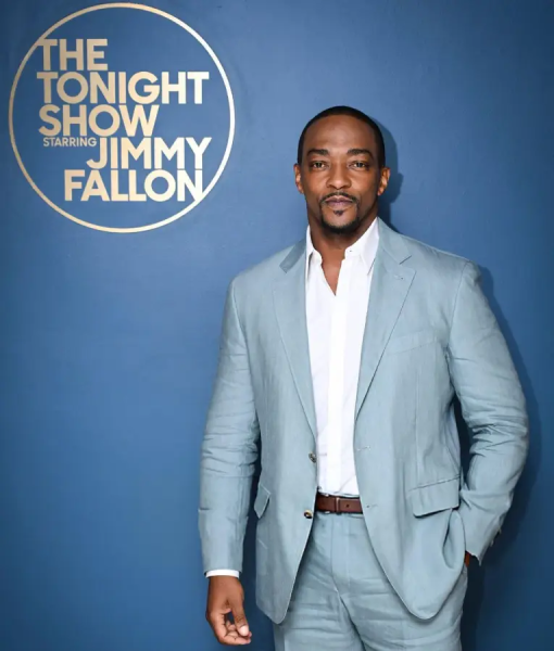 Anthony Mackie The Tonight Show Starring Jimmy Fallon S12 Blazer