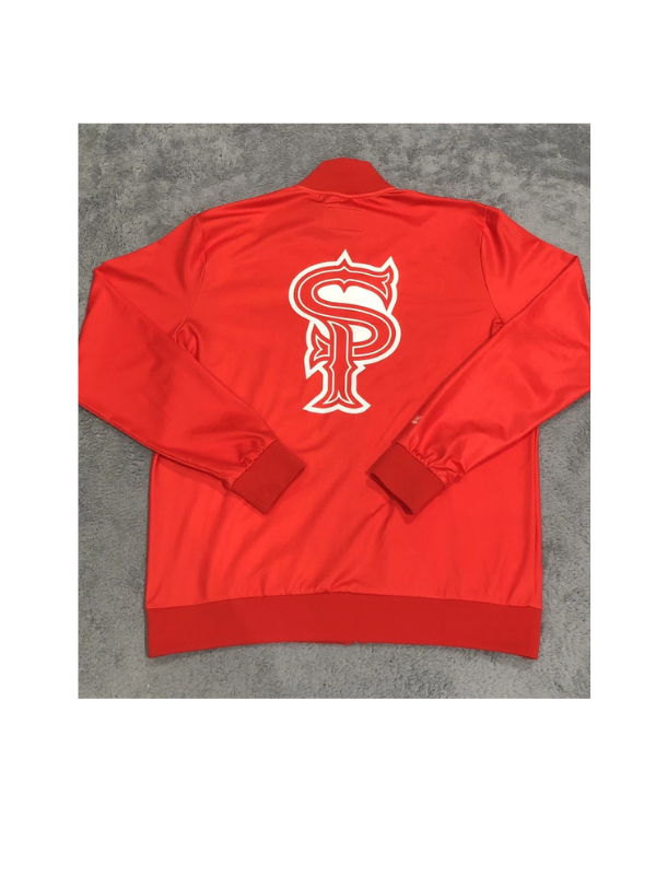 Men's Chalk Line Street Profits Red Full-Zip Track Jacket