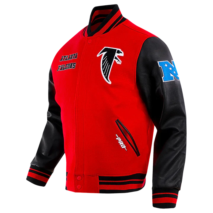 Atlanta Falcons Retro Classic Rib Wool Varsity Jacket
