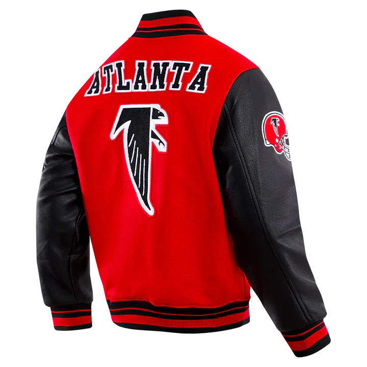 Atlanta Falcons Retro Classic Rib Wool Varsity Jacket