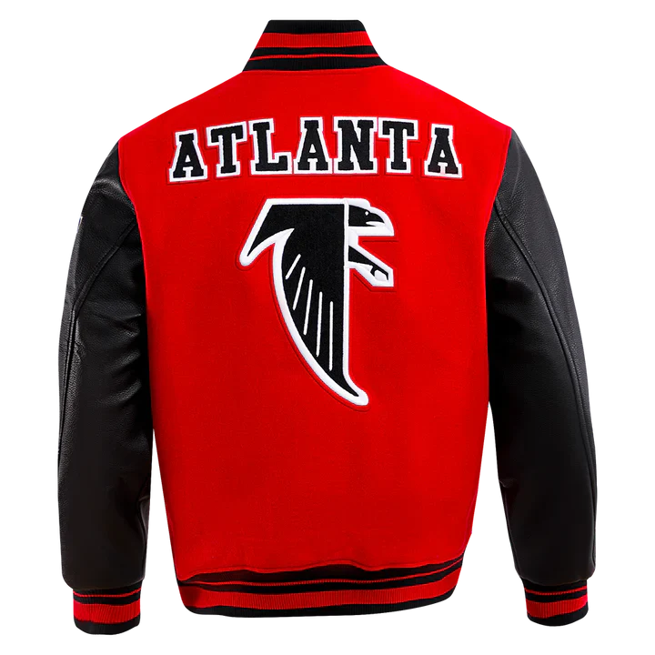 Atlanta Falcons Retro Classic Rib Wool Varsity Jacket