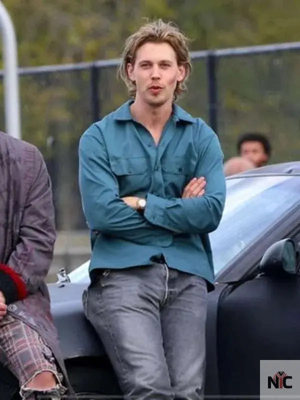 Austin Butler Caught Stealing Blue Shirt