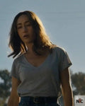 Ballard S01 Maggie Q Grey Shirt