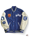Barcelona Embroidered Varsity Jacket