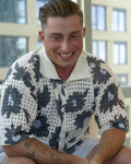 Baylen Out Loud Colin Dooley Floral Crochet Shirt