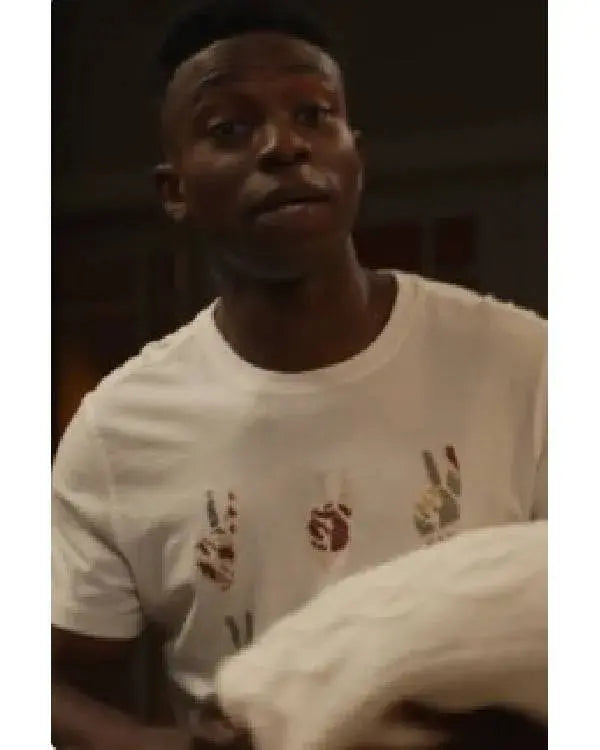 Bel-Air S04 Carlton Banks White Hand Print Graphic Tee