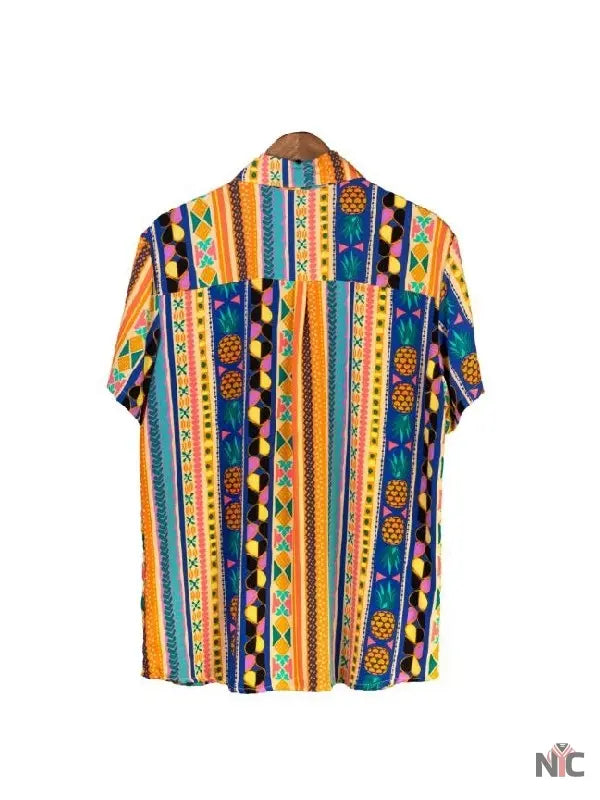Below Deck Down Under S03 Nate Salmon Printed Striped Shirt
