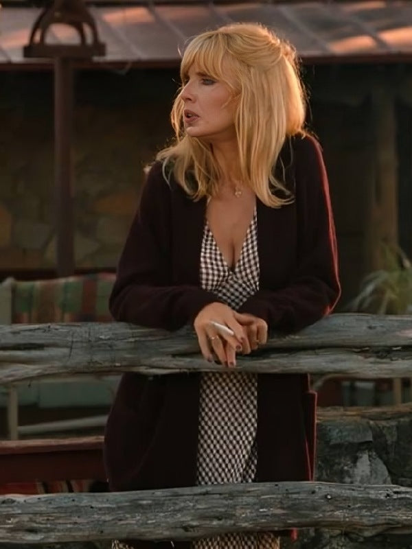 Beth Dutton Dutton Ranch 2026 Burgundy Cardigan