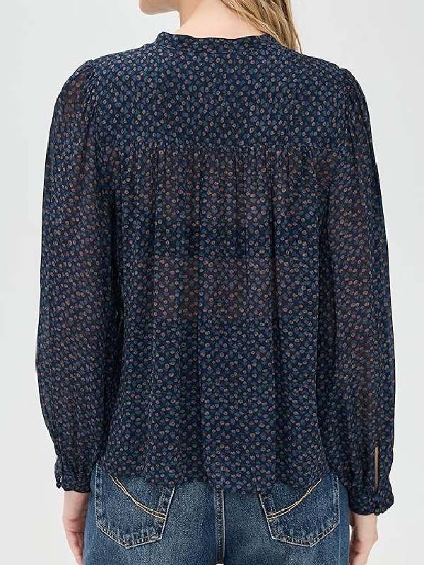 Dutton Ranch 2026 Beth Dutton Navy Dotted Blouse