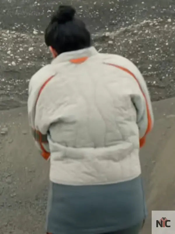 Bharadwaj Murderbot Grey Quilted Jacket