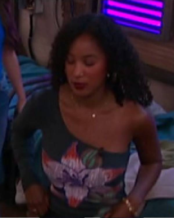 Big Brother USA Ashley Hollis Floral One Shoulder Top
