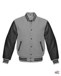 Black And Gray Varsity Jacket