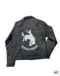 Black Ladies Leather Jacket