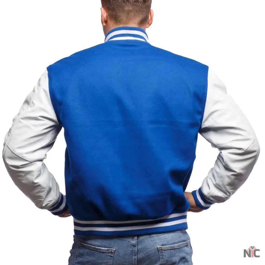 Blue And White Varsity Jacket