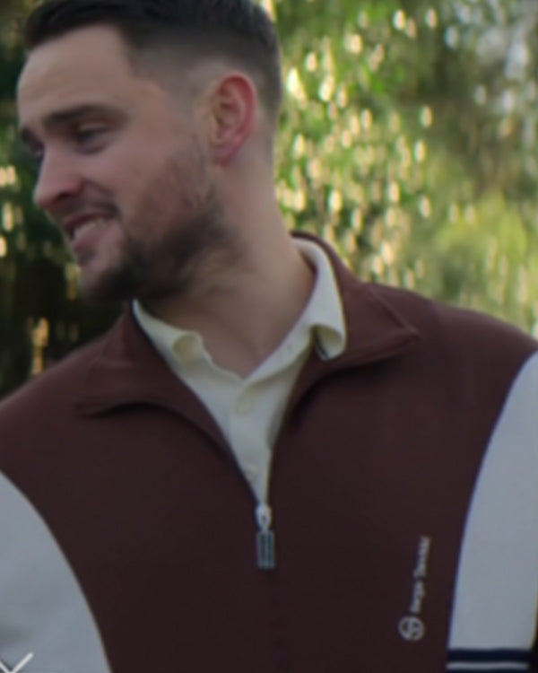 Brassic S07 Darren Cahill Brown Track Jacket