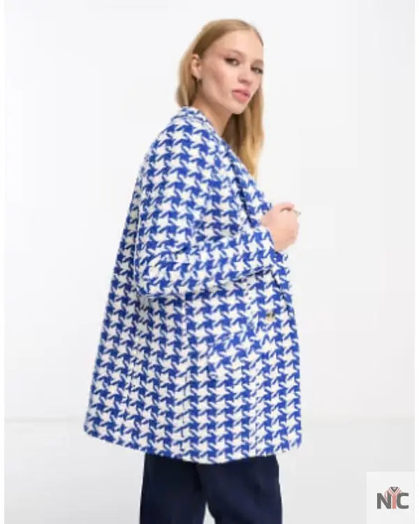 Call Me Bae S01 Ananya Panday Blue Houndstooth Blazer