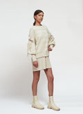 Primakind Calyx Knit Mini Dress Long Sleeved