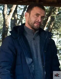Candice Renoir Antoine Dumas Blue Hooded Jacket