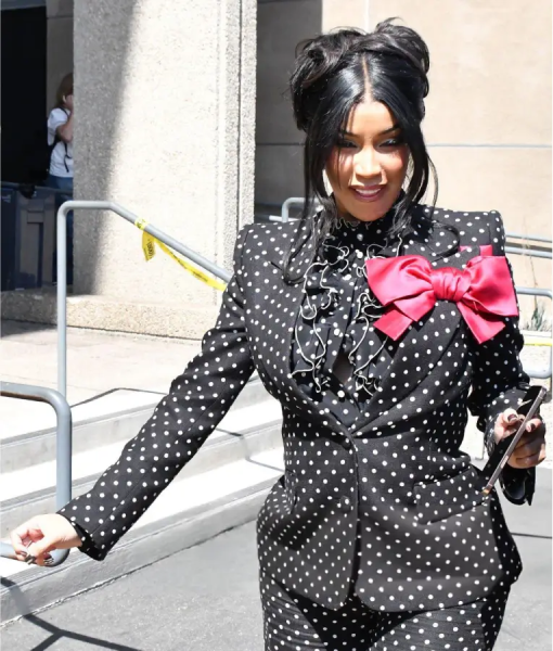 Cardi B Alhambra 2025 Polka Dots Blazer
