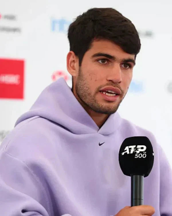 Carlos Alcaraz 2025 Queen’s Club Final Purple Hoodie