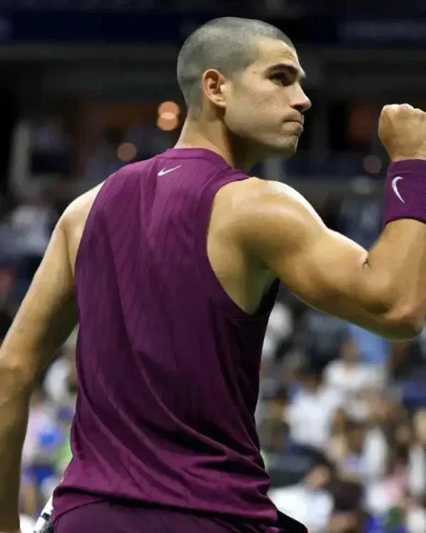 Carlos Alcaraz 2025 US Open Purple Tank Top