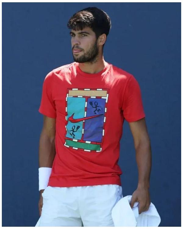 Carlos Alcaraz 2025 US Open Red T-Shirt