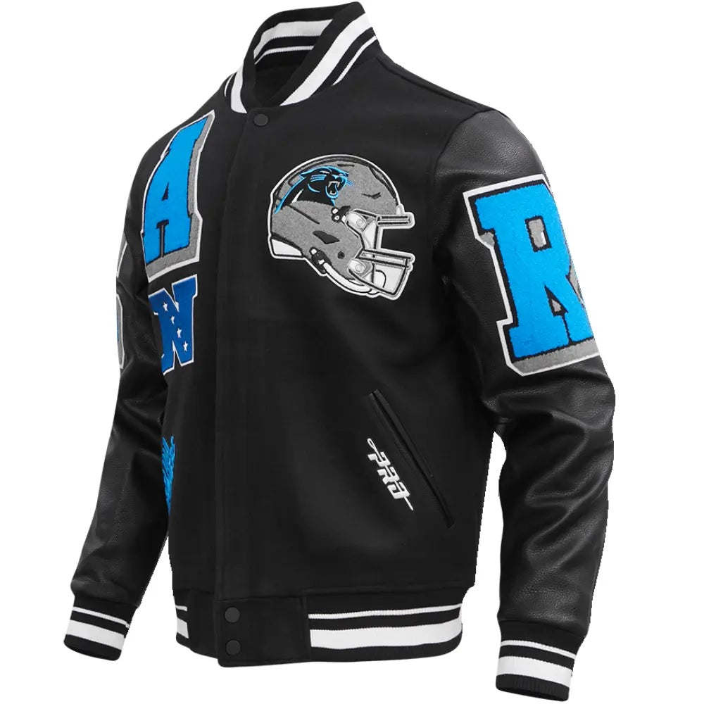 Carolina Panthers Mashup Varsity Jacket