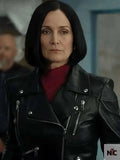 Carrie-Anne Moss FUBAR S02 Black Leather Jacket