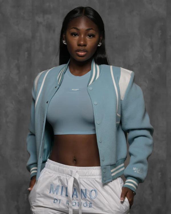 Caught In The Act Double Life Tamar Braxton Pink Varsity Jacket