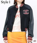 Chanel CC Patch Varsity Jacket