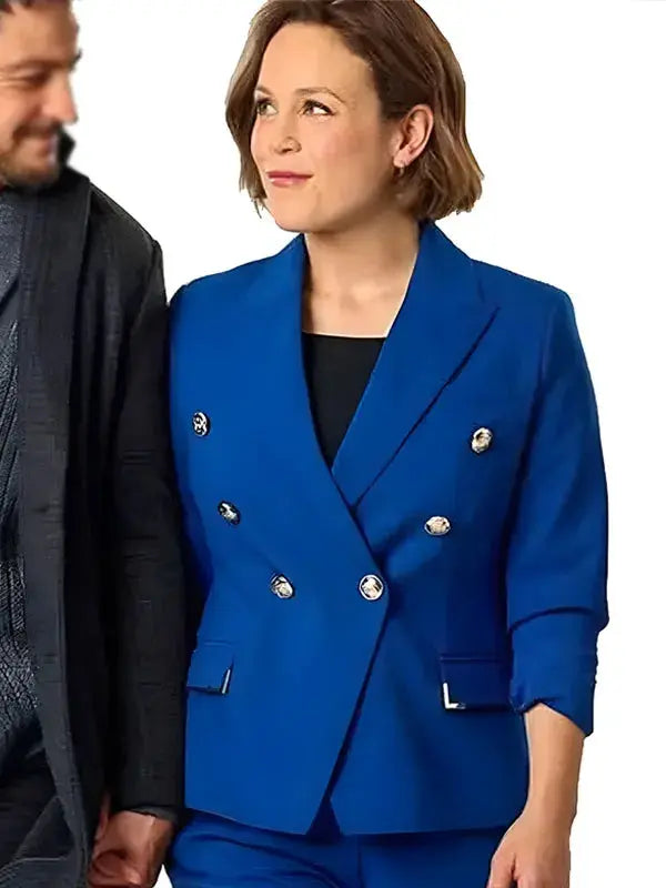 Christmas Above the Clouds 2025 Erin Krakow Blue Blazer
