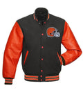 Cleveland Browns Grey and Orange Jacket