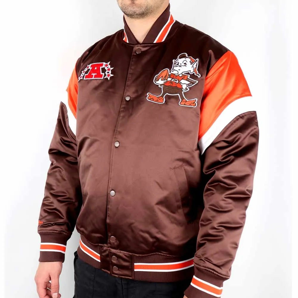 Cleveland Browns Heavyweight Satin Jacket
