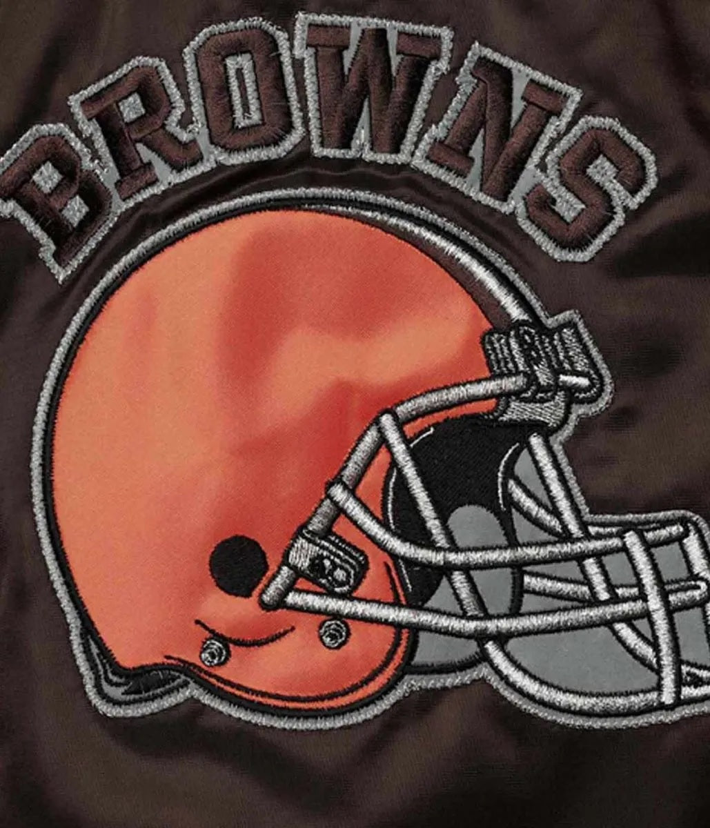 Cleveland Browns Locker Room Throwback Satin Jacket