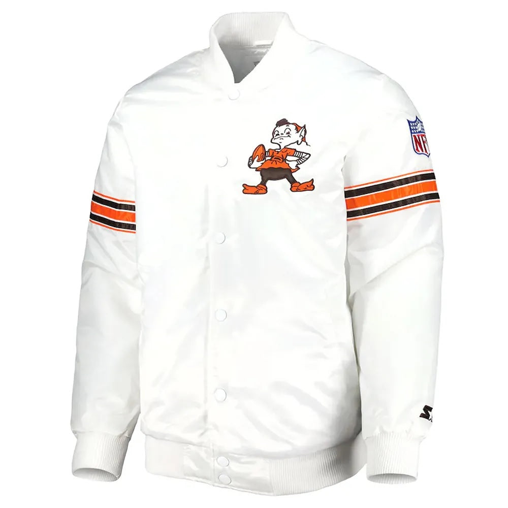 Cleveland Browns The Power Forward Satin Jacket