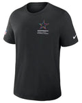 Dallas Cowboys Black 2025 Crucial Catch Dri-Fit T-Shirt
