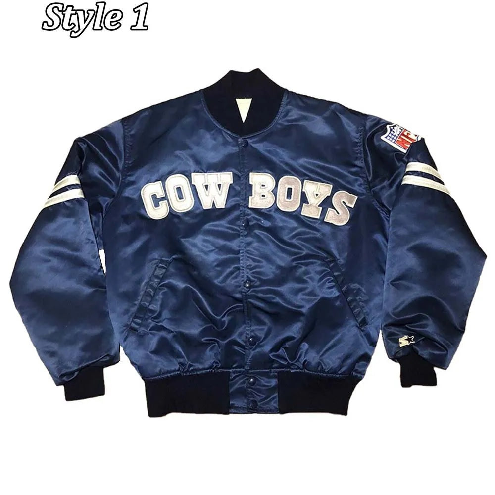 Dallas Cowboys 1990’s Satin Navy Jacket
