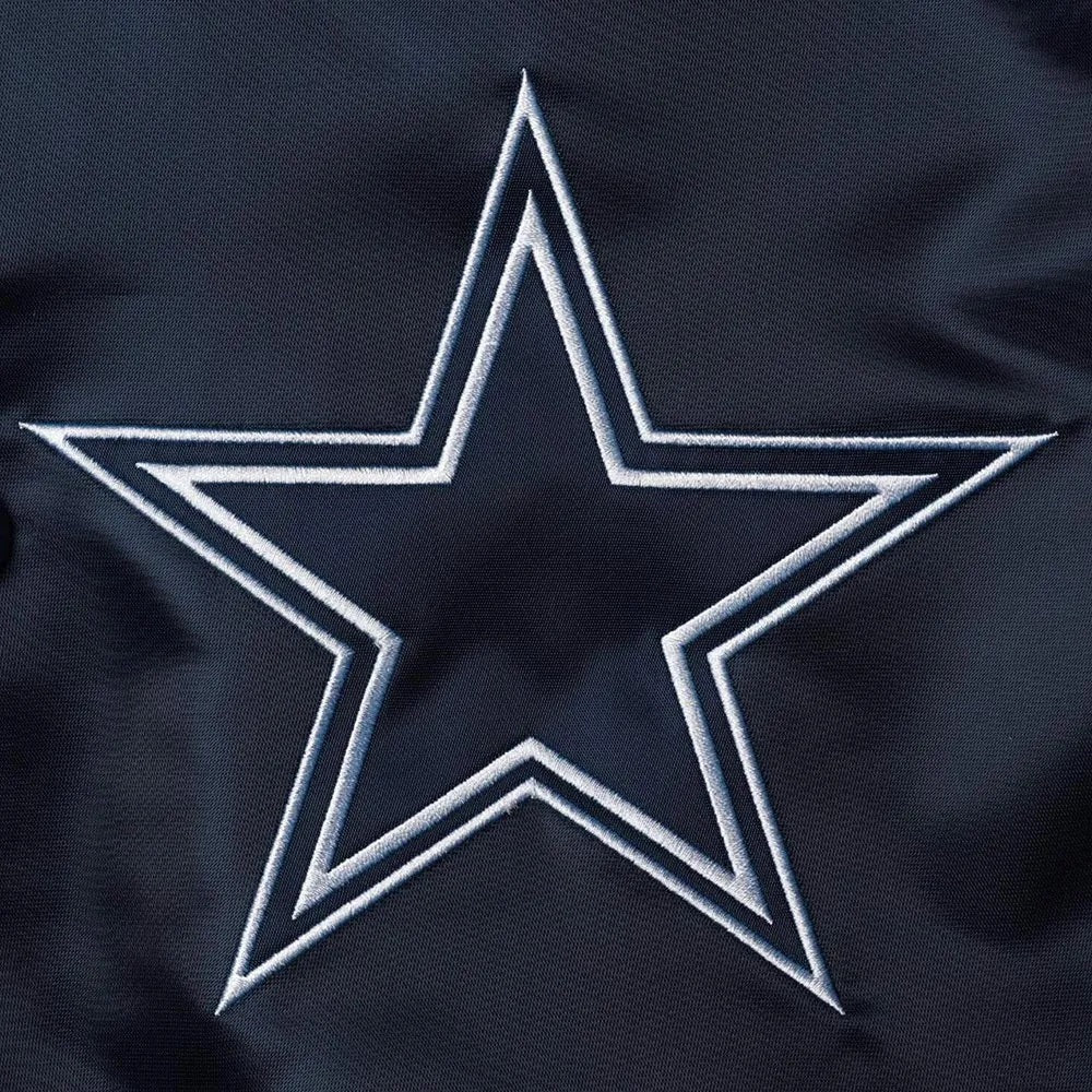 Dallas Cowboys The Reliever Varsity Satin Jacket