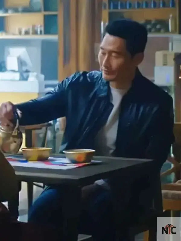 Daniel Dae Kim Butterfly Black Leather Jacket