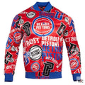 Detroit Pistons Aop Satin Varsity Jacket