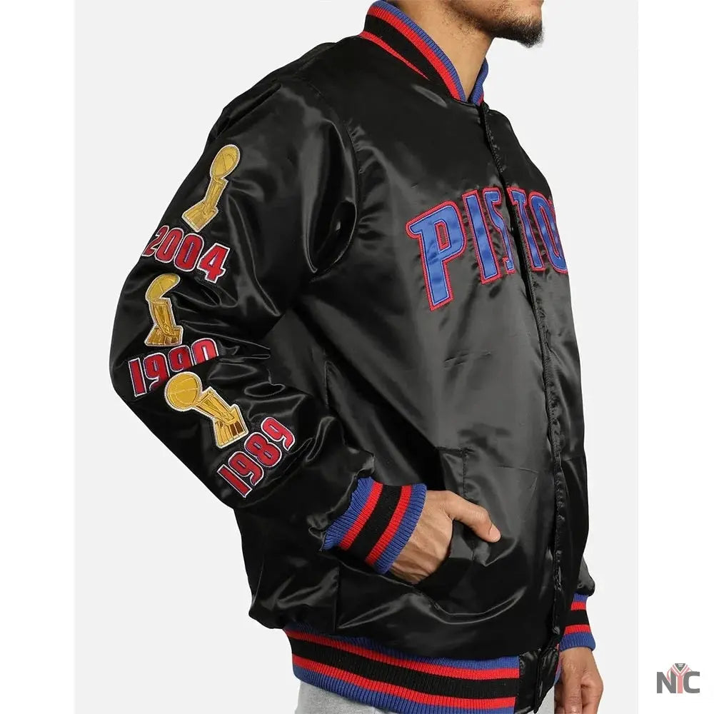 Detroit Pistons Finals Satin Jacket