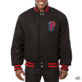 Detroit Pistons Varsity Black Wool Jacket.