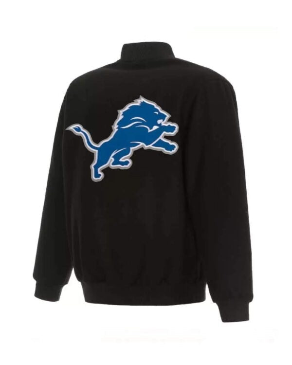 Detroit Lions Black Wool Jacket