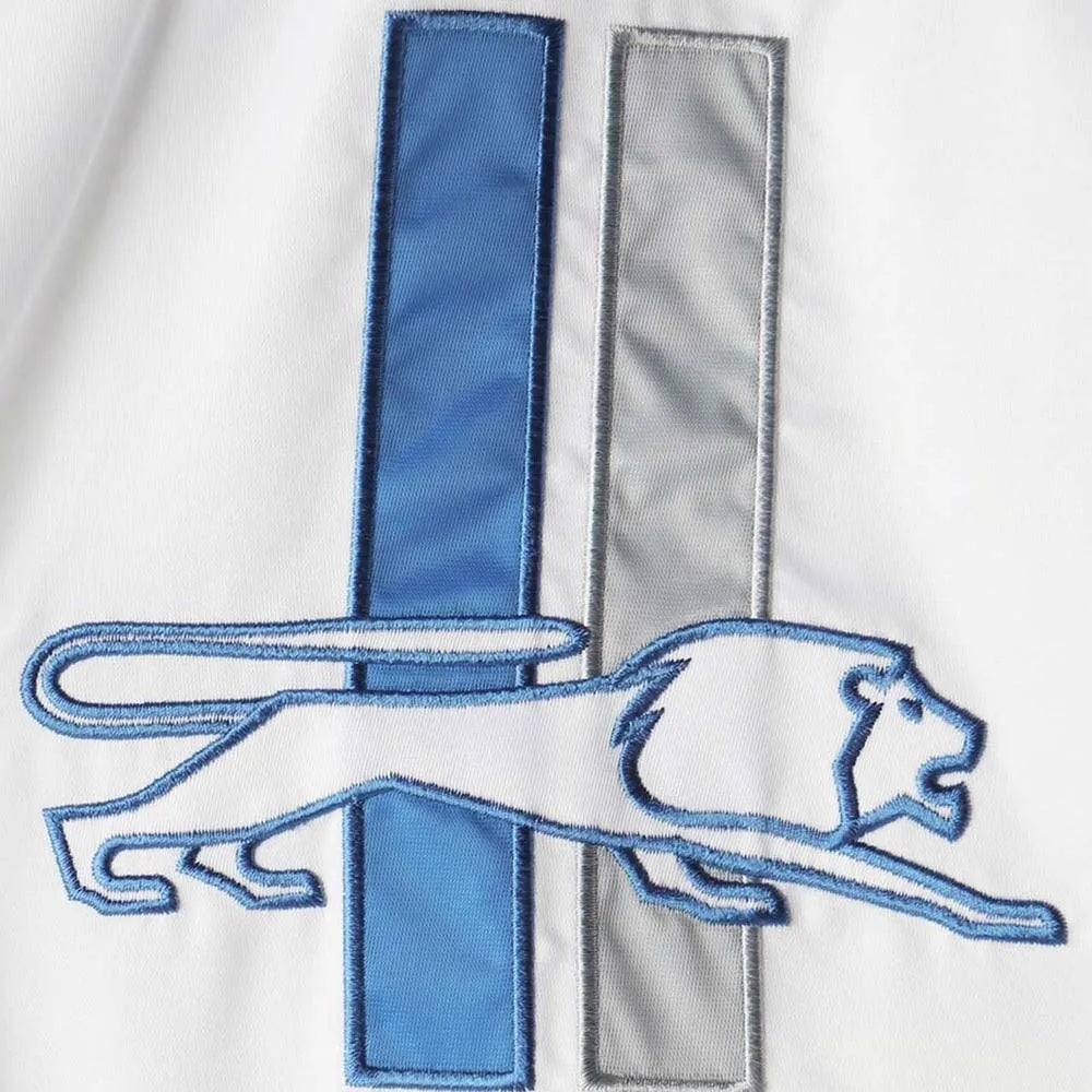 Detroit Lions Clean Up Throwback Satin Jacket