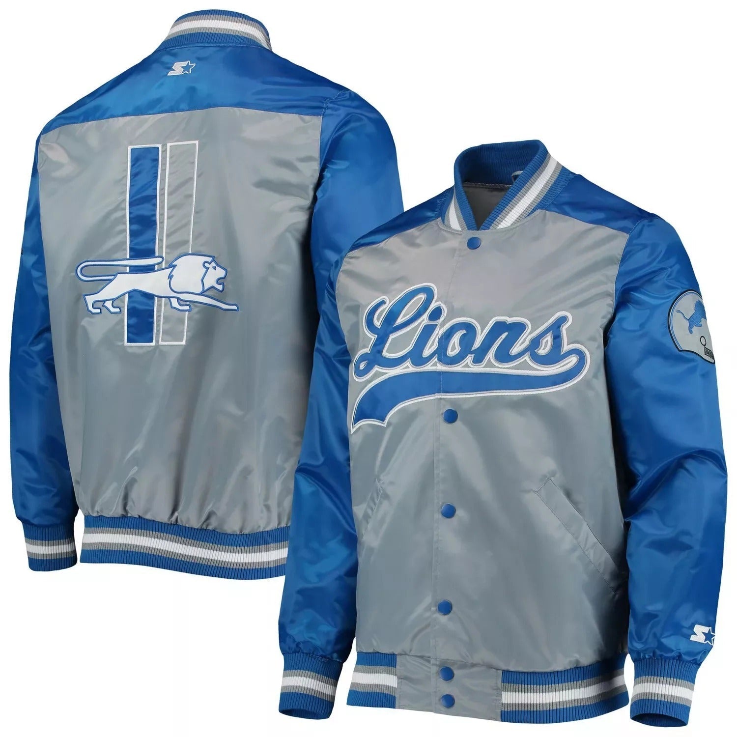 Detroit Lions The Tradition II Satin Jacket