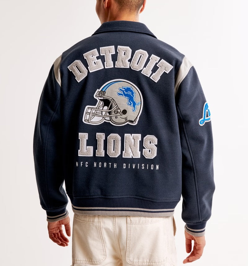 Detroit Lions Varsity Bomber Jacket