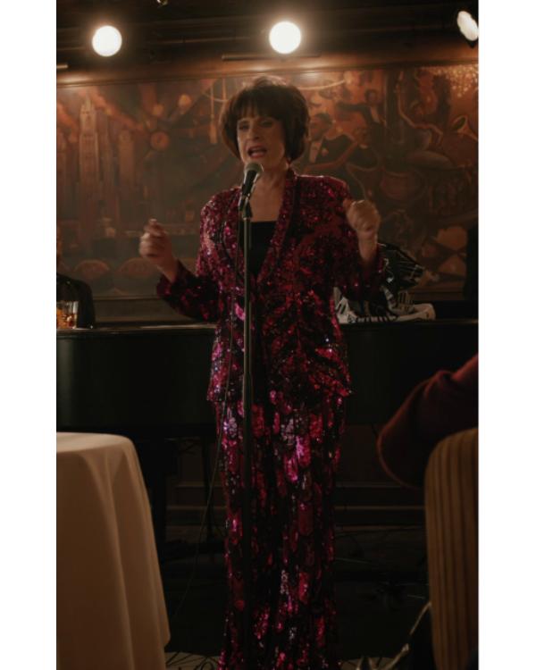 Elsbeth S03 Patti LuPone Pink Sequin Embellished Jumpsuit