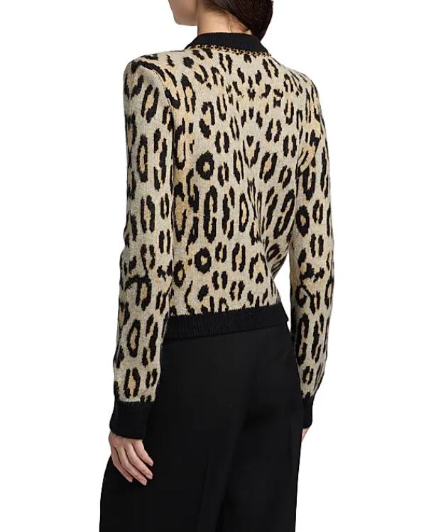 Elsbeth S03 Tracey Ullman Leopard Print Cardigan