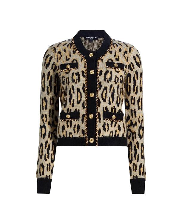 Elsbeth S03 Tracey Ullman Leopard Print Cardigan